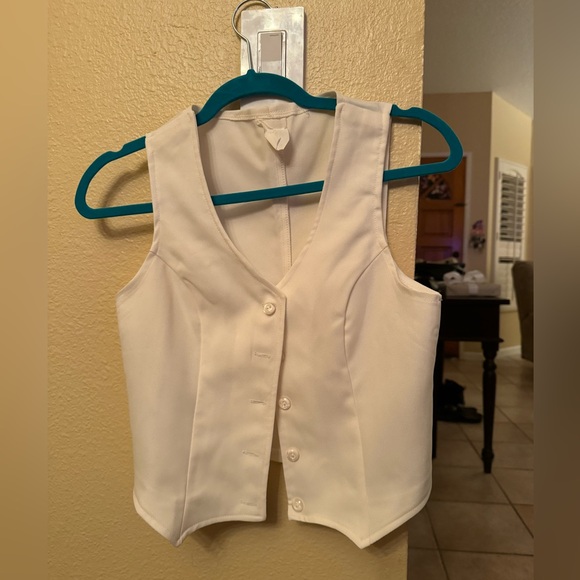 Vintage White Vest - Picture 1 of 3